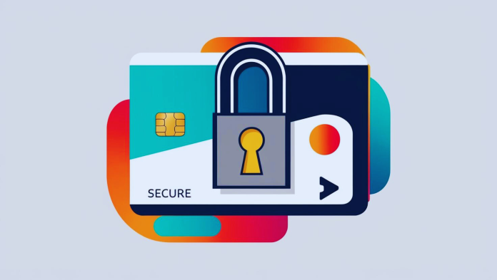 A secure online transaction with encryption and two-factor authentication (2FA) protocols protecting sensitive data.